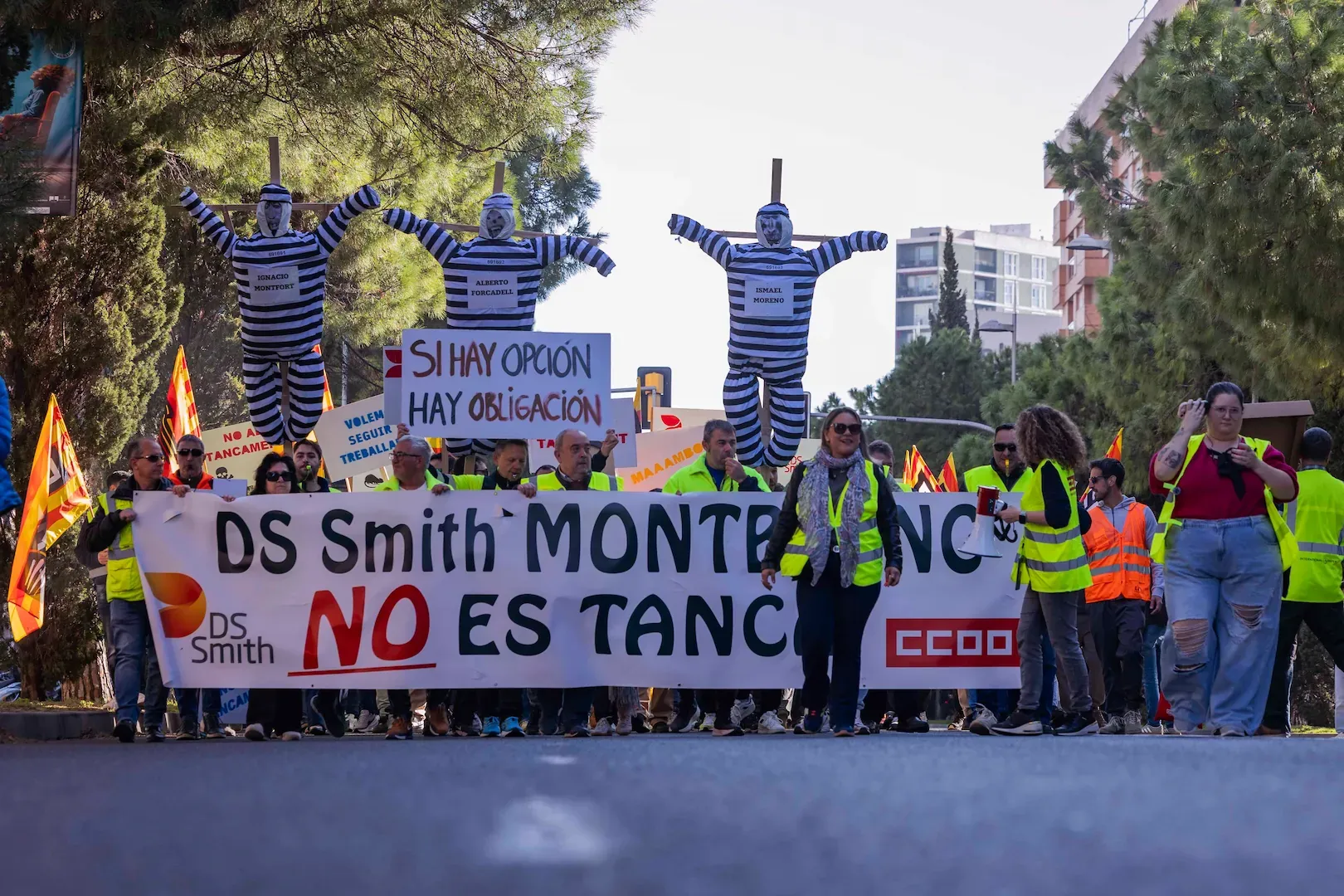 Manifestación en Tarragona: cierre de International Paper
