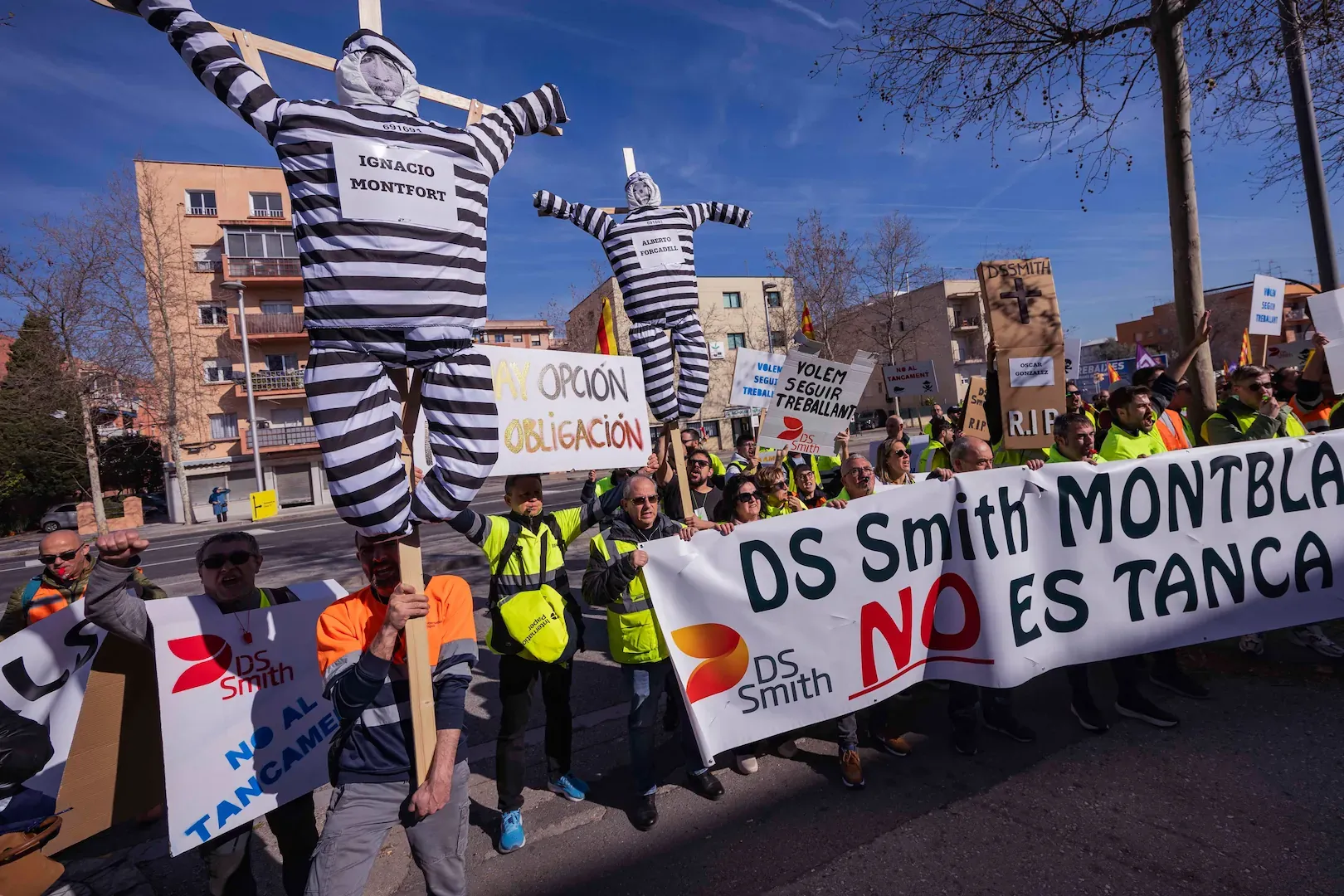 Manifestación en Tarragona: cierre de International Paper