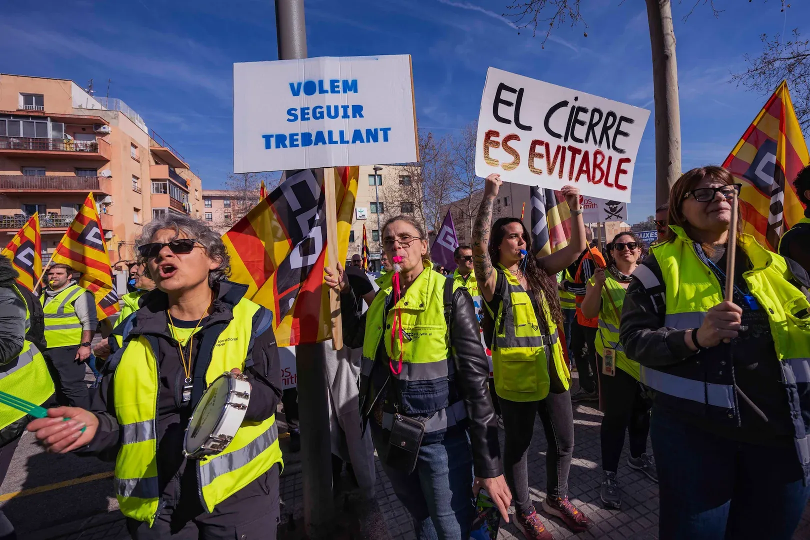 Manifestación en Tarragona: cierre de International Paper