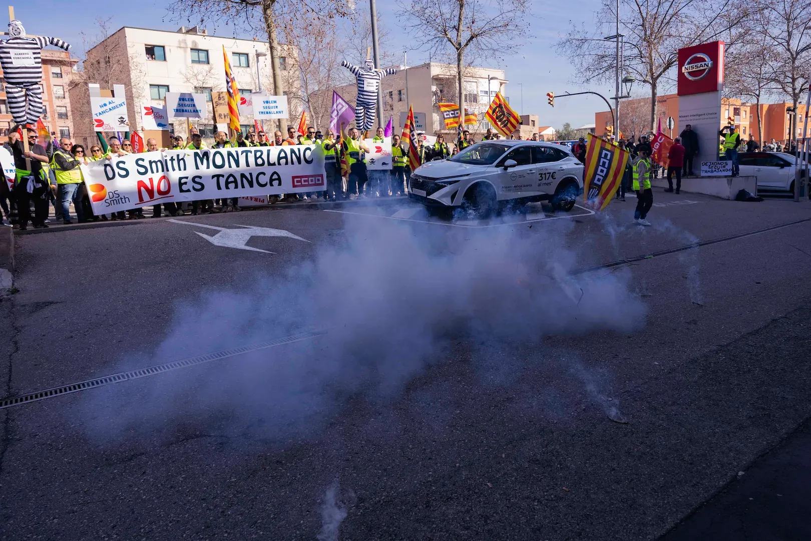 Manifestación en Tarragona: cierre de International Paper