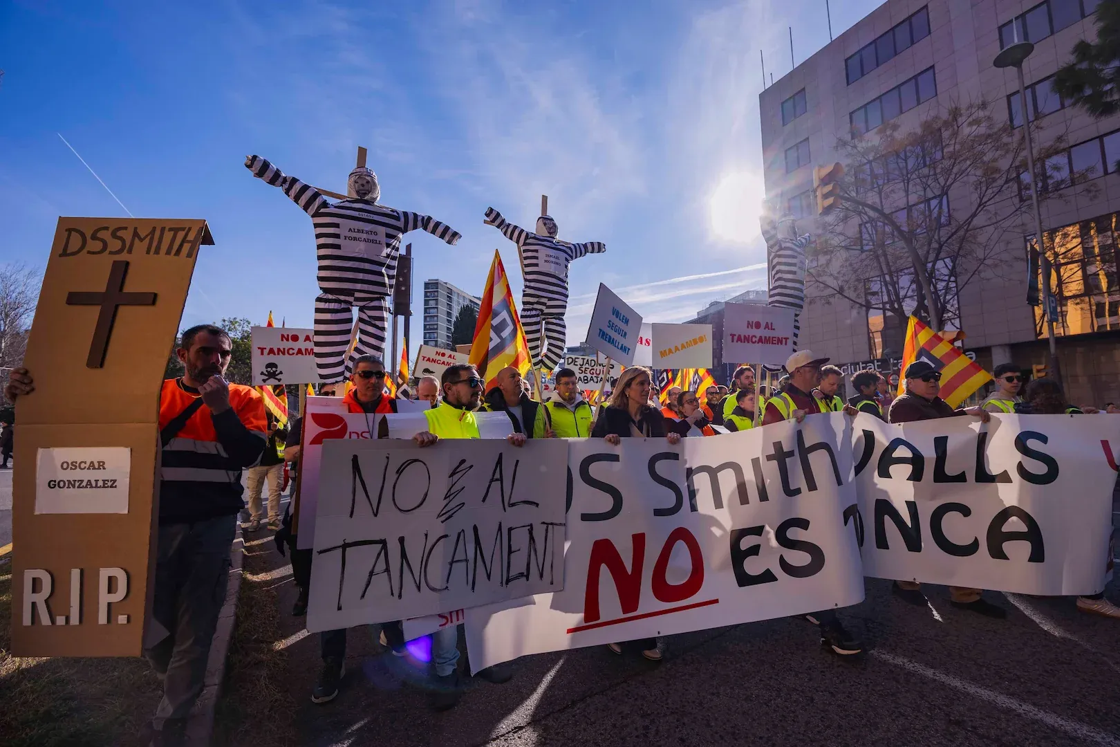 Manifestación en Tarragona: cierre de International Paper