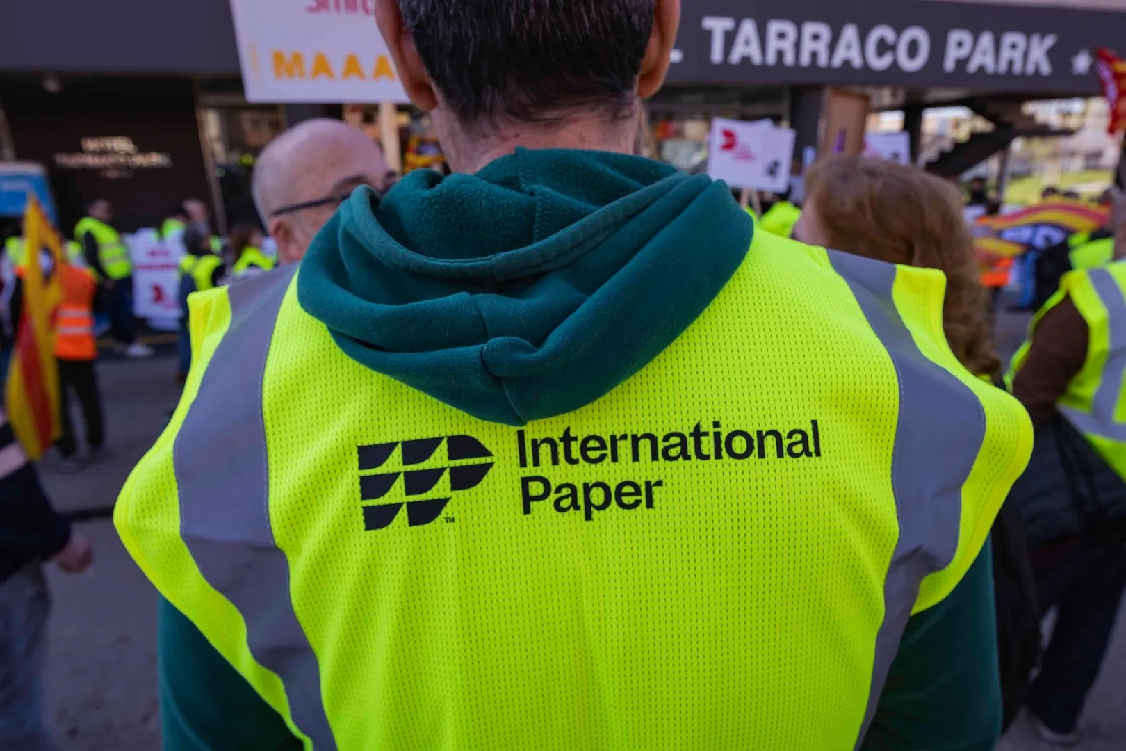 Manifestación en Tarragona: cierre de International Paper