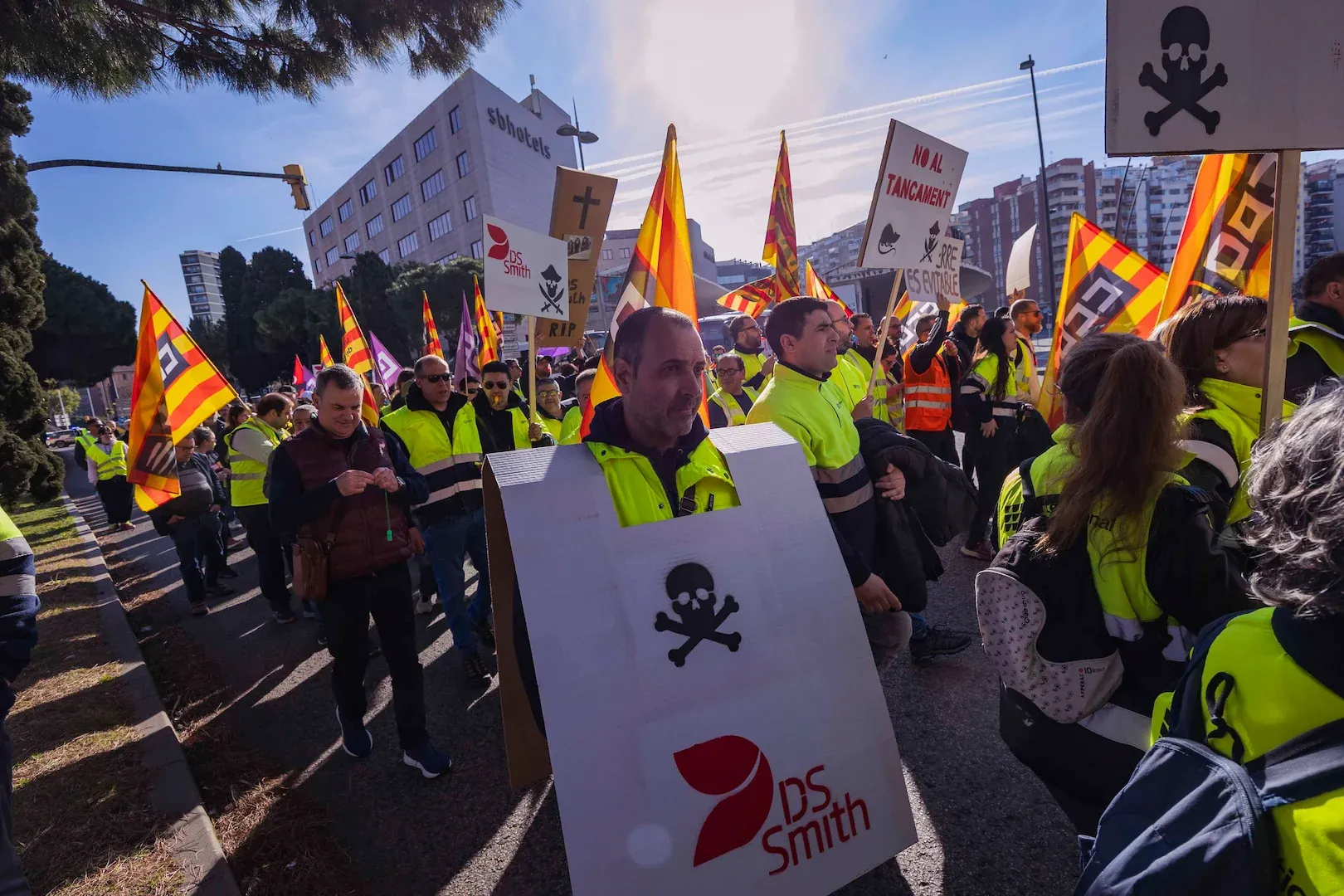 Manifestación en Tarragona: cierre de International Paper