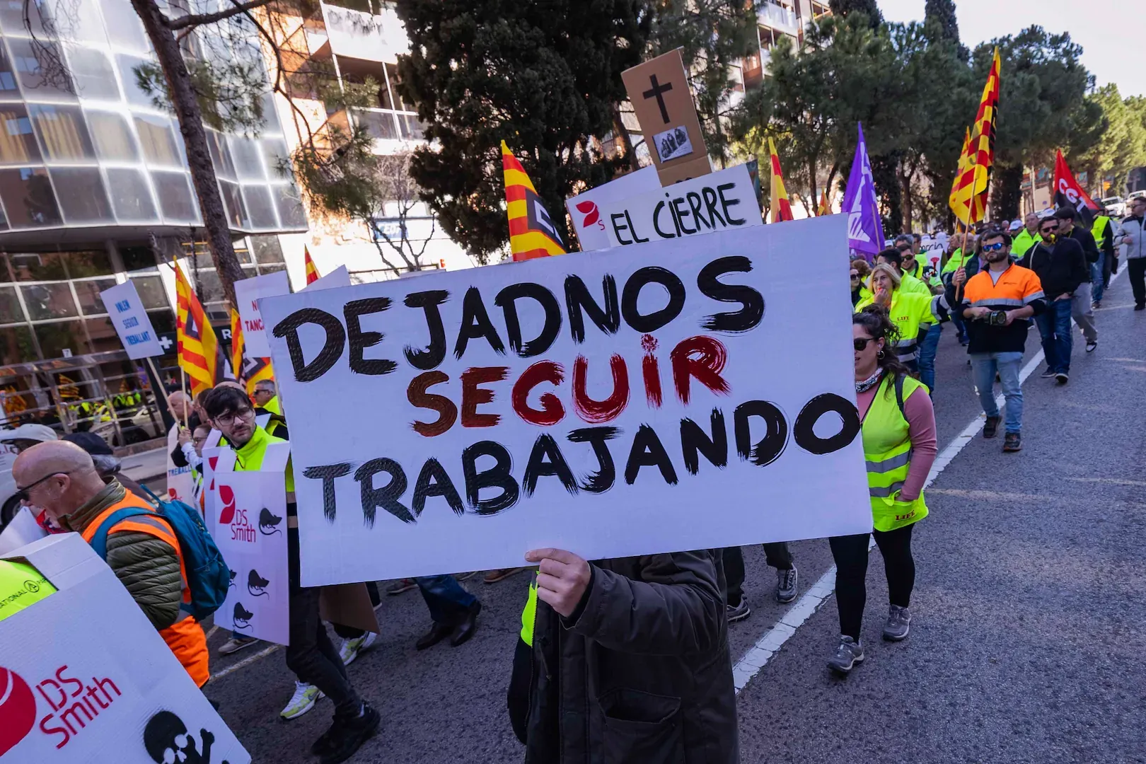Manifestación en Tarragona: cierre de International Paper