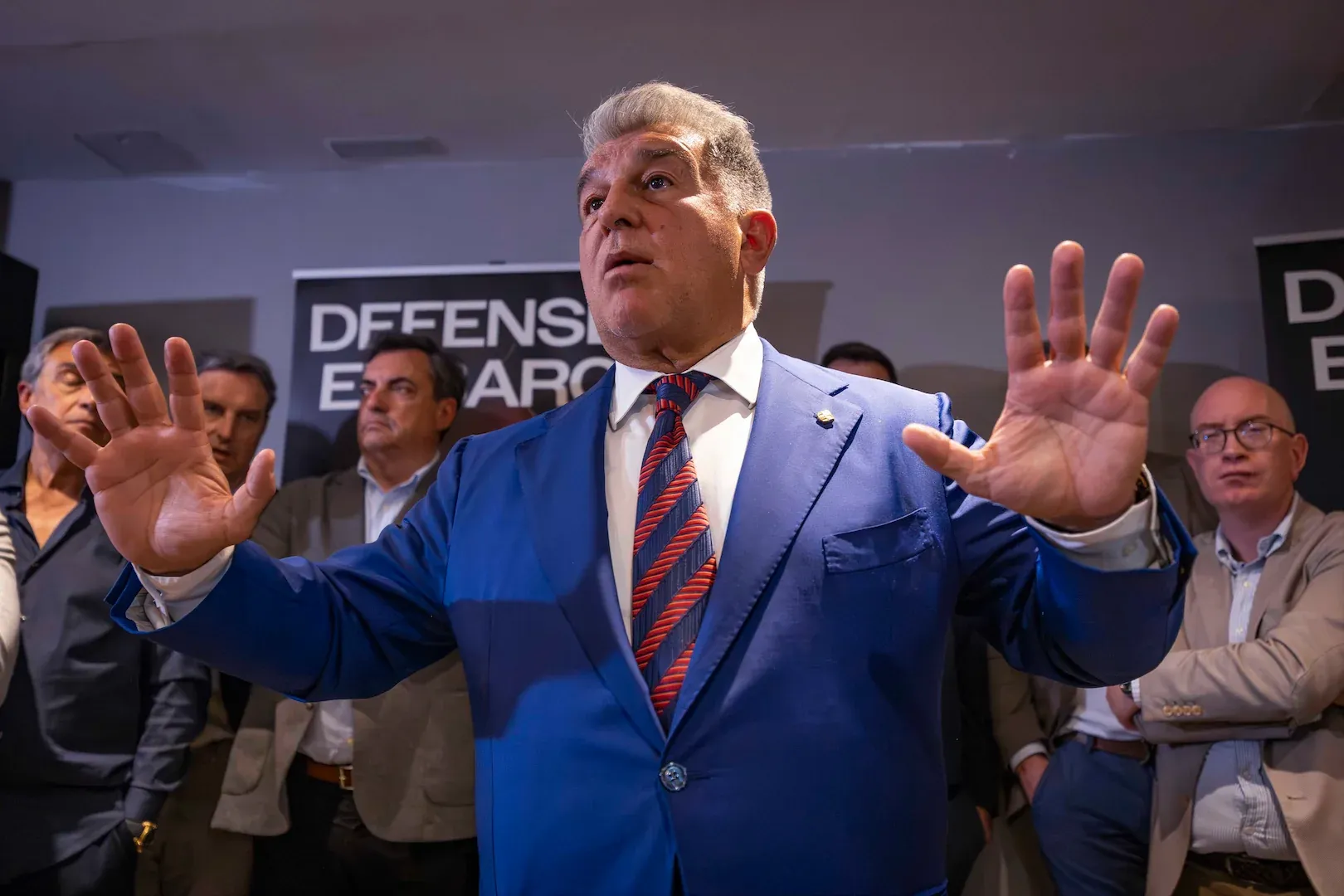 Joan Laporta presenta la seva candidatura a la presidencia del Barça a Tarragona