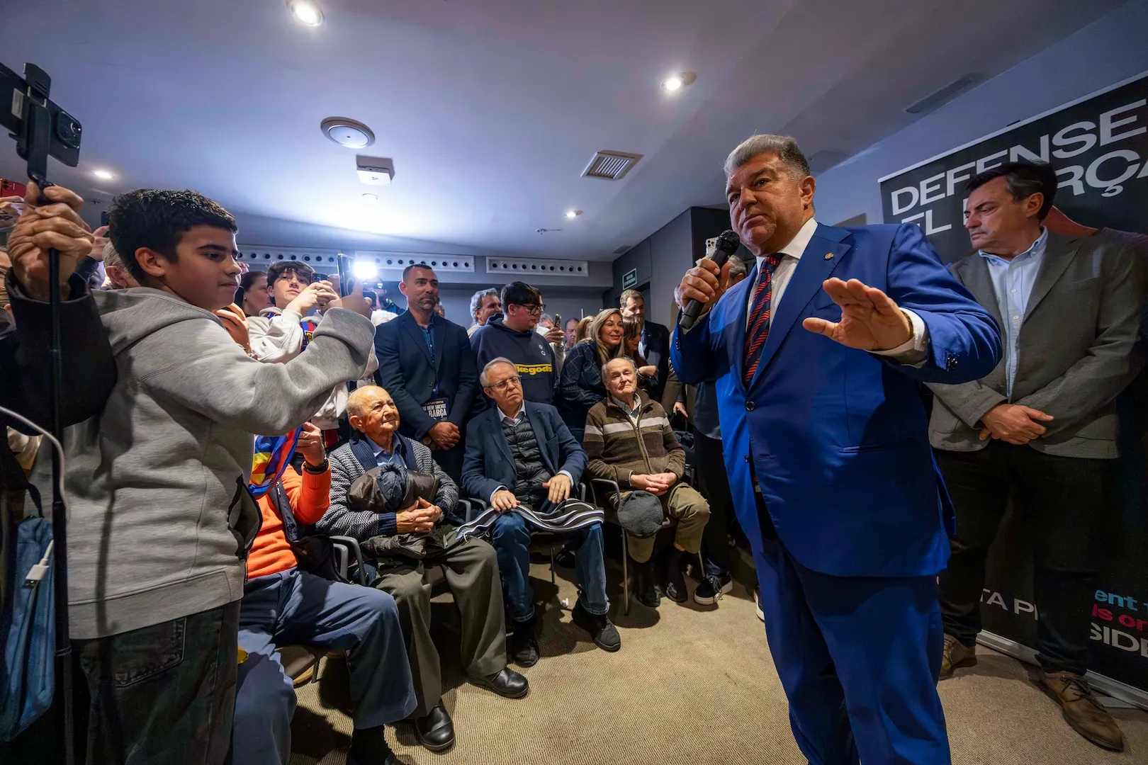 Joan Laporta presenta su candidatura en Tarragona